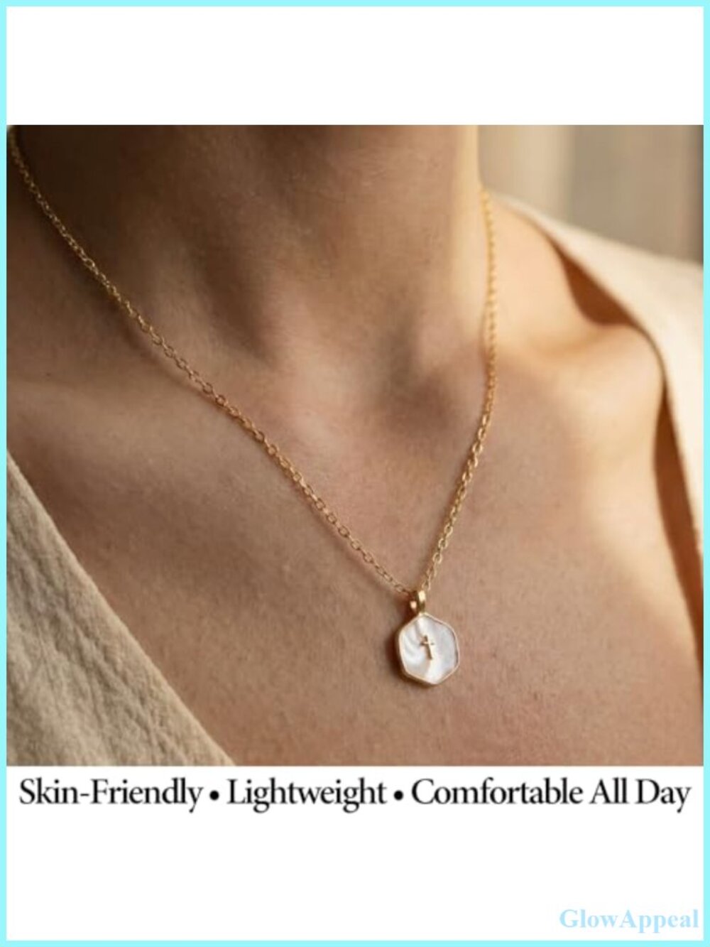 3 Pack 14K Gold Plated Cross Necklace Set with Cards Adjustable - Picture 2 of 6